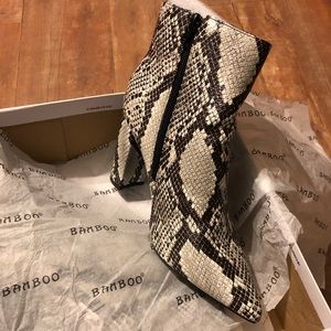 SnakeSkin Ankle Boots